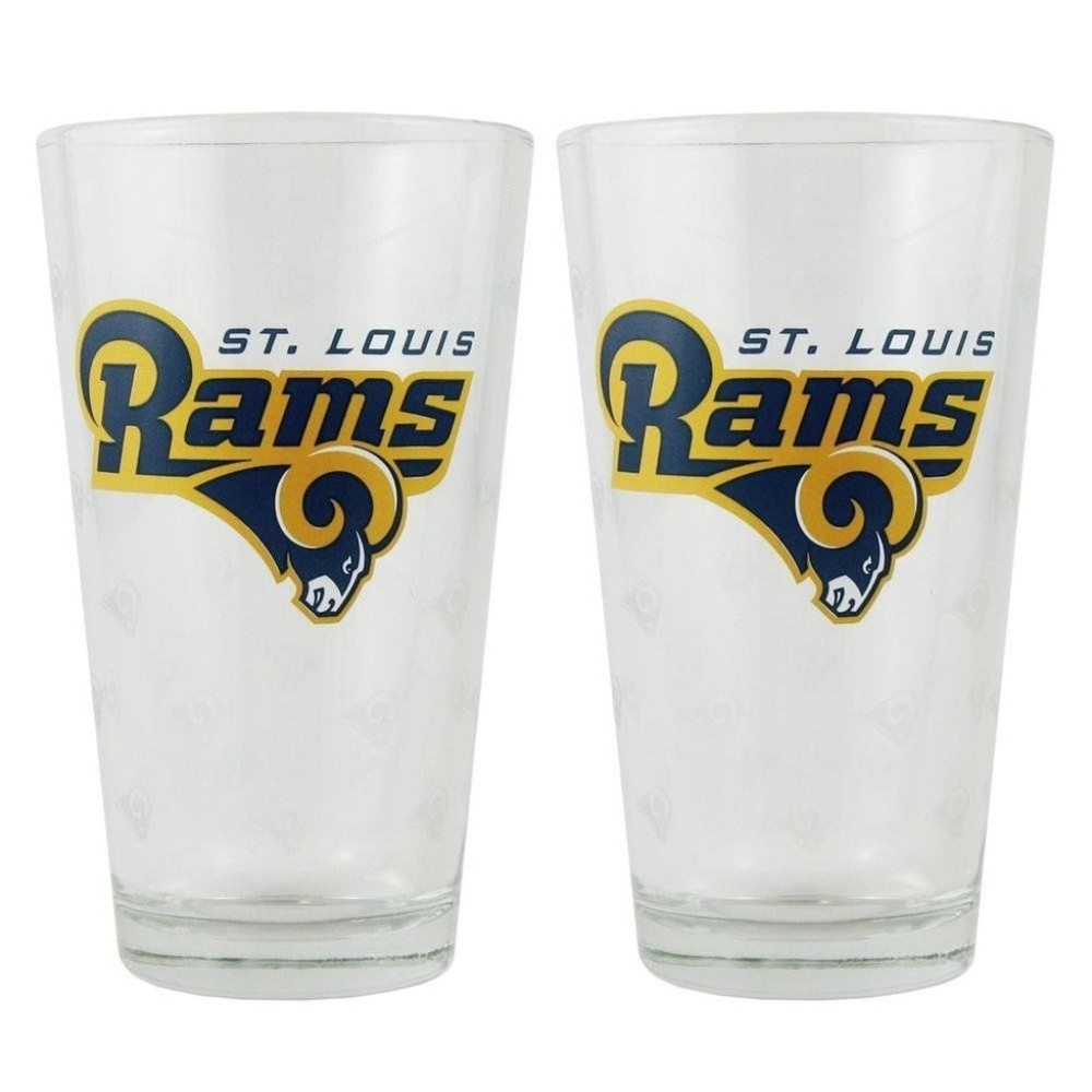 Los Angeles Rams Boelter Satin Etch Pint Set